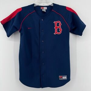 Boston Red Sox Kid's Nike Team Authentic Merchandise Baseball Jersey Size L